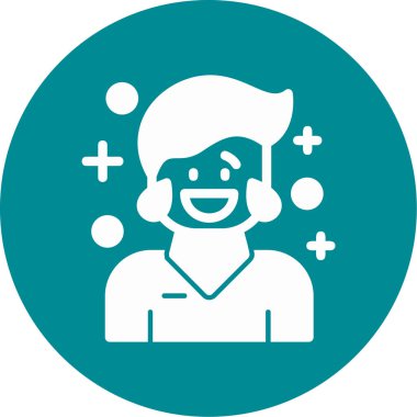 Kadın simgesinin vektör illüstrasyonu