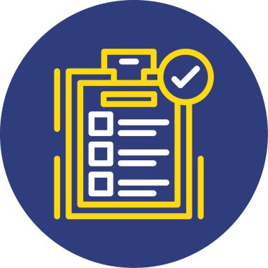 kontrol listesi simgesi vektör illüstrasyonu