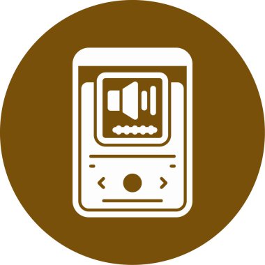 Benzersiz elektronik sistem vektör simgesi