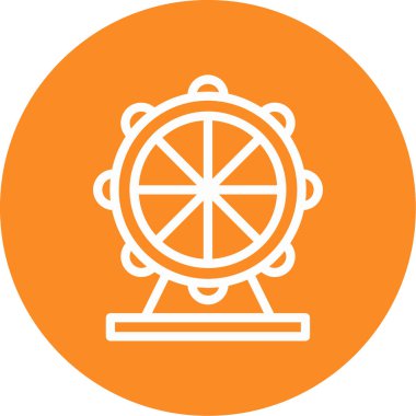 tekerleğin vektör illüstrasyonu