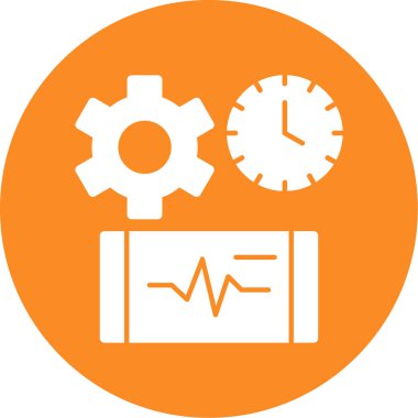 Saat simgesinin vektör illüstrasyonu