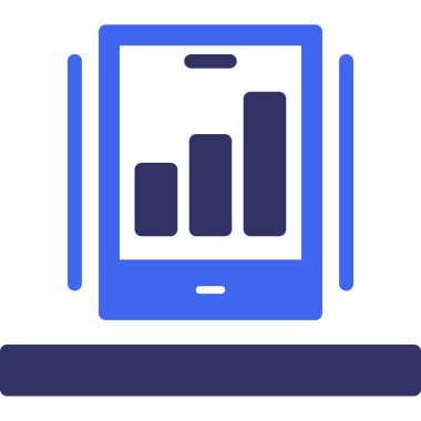 Analizler. Web simgesi basit illüstrasyon