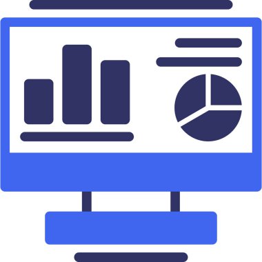düz biçimli analitik grafik grafik simgesi