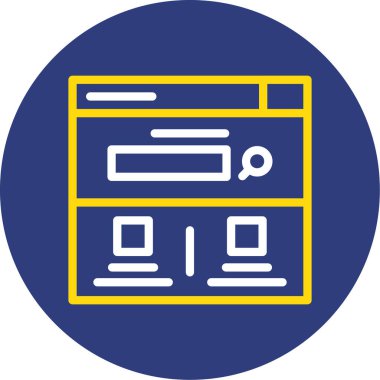 seo modern simgesinin vektör illüstrasyonu