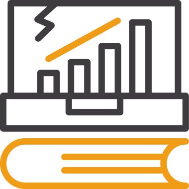 iş analizi grafik simgesi doldurulmuş ana hatlar biçimi