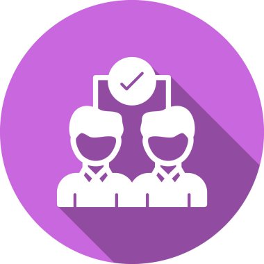 Bir grup insanın vektör çizimi