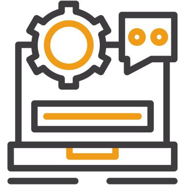 Sohbet simgesi vektör illüstrasyonu