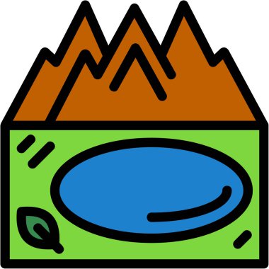 Çizgi film simgesinin vektör çizimi