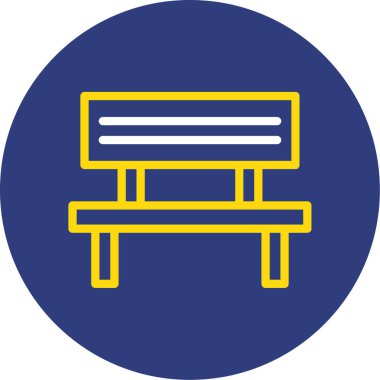 Sandalye. Web simgesi basit illüstrasyon