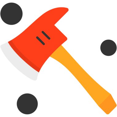 Çekiç ağı simgesi, vektör illüstrasyonu