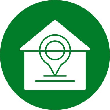 harita pin ikonu vektör illüstrasyonu