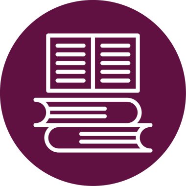 Kitap. Web simgesi basit illüstrasyon