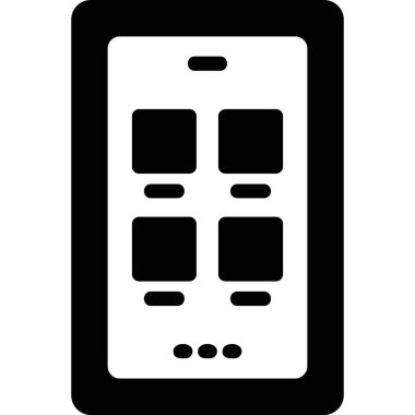 akıllı telefon simgesi vektör illüstrasyonu