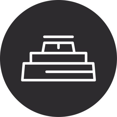 Modern simgenin vektör illüstrasyonu