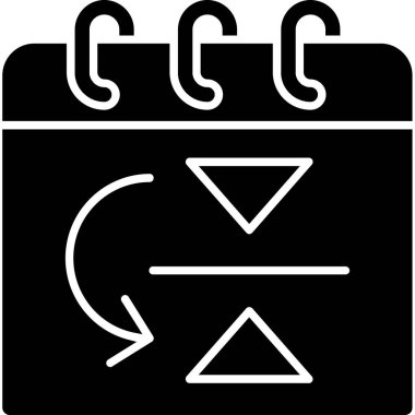 Takvim. Web simgesi basit illüstrasyon