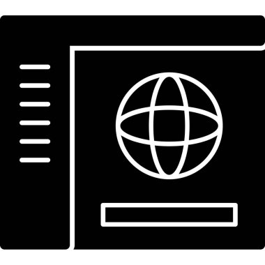 İnternet web simgesi, basit tasarım