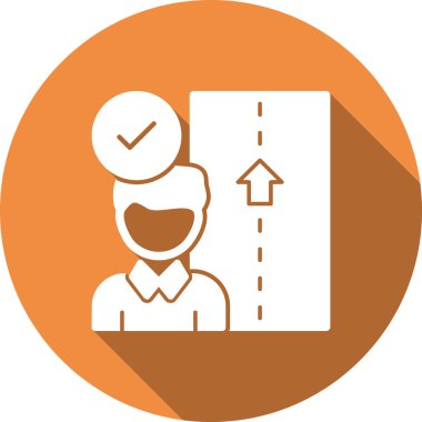 Vektör illüstrasyonu, bir insan simgesi