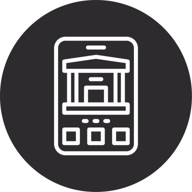 mobil uygulama simgesi vektör illüstrasyonu