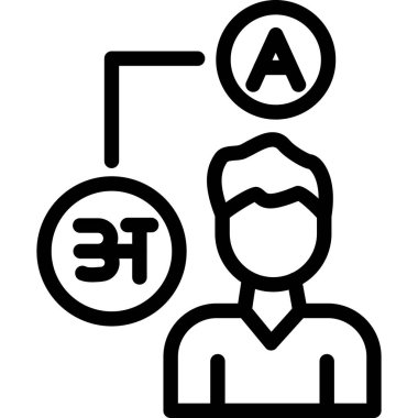 man simgesi, vektör illüstrasyonu