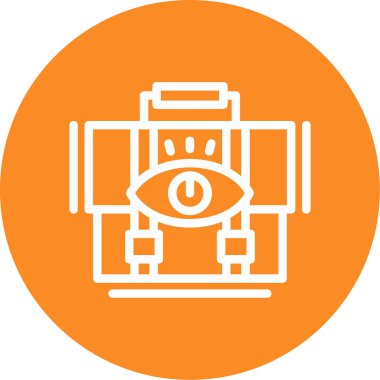 Göz. Web simgesi basit illüstrasyon