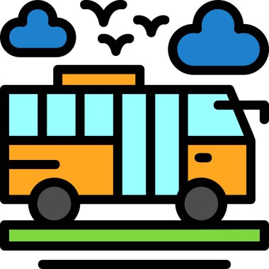 Bulut. Web simgesi basit illüstrasyon