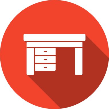 Masa simgesi. vektör illüstrasyonu