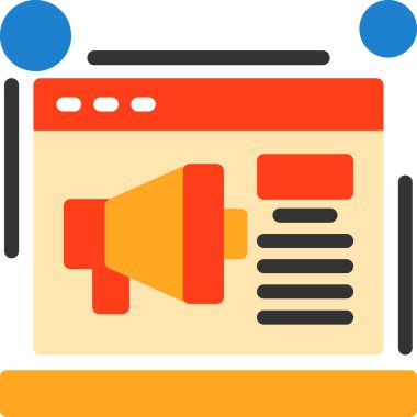 Hoparlör simgesi, vektör illüstrasyonu