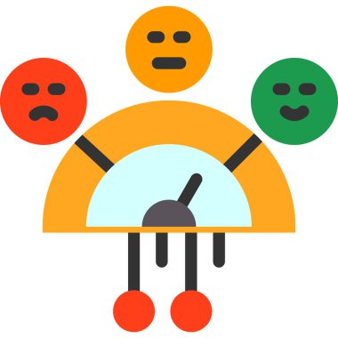 kızgın duygu emoji simgesi düz stilde