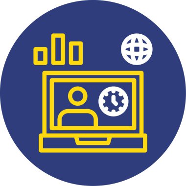 Web simgesi vektör illüstrasyonu