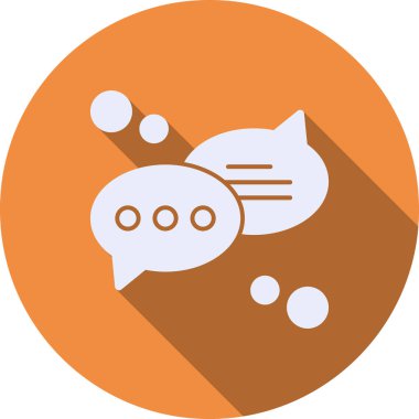 konuşma balonu simgesi, vektör illüstrasyonu