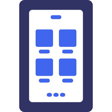 Akıllı telefon simgesinin vektör illüstrasyonu