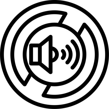 hoparlör vektör illüstrasyonu