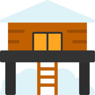 inşaat endüstrisi simgesi düz stil