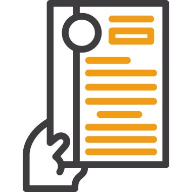 belge dosya simgesi, vektör illüstrasyon tasarımı