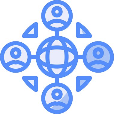 Şebeke. Web simgesi basit tasarım