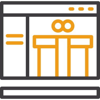 yapı inşaat simgesi ana hatları biçiminde