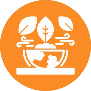 ekoloji ikonu vektör illüstrasyonu