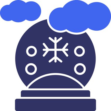 - Soğuk. Web simgesi basit illüstrasyon