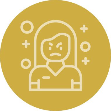 Bir kadının vektör illüstrasyonu