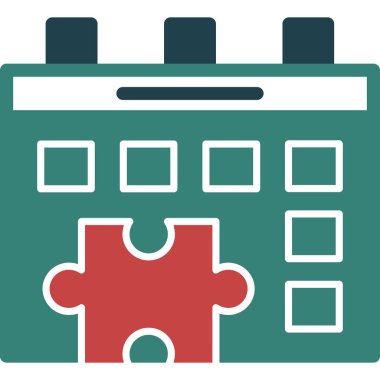 Takvim. Web simgesi basit illüstrasyon