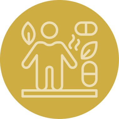 Bir kadın ve erkeğin bir fincan kahve eşliğinde vektör çizimi