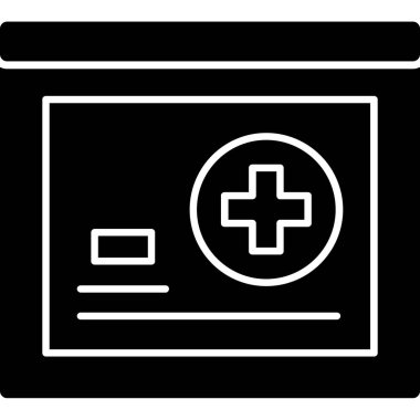 vektör sağlık kiti simgesi