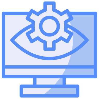 Bilgisayar onarım simgesi - ana hatlar biçiminde