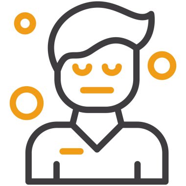 avatar erkek kullanıcı simgesi ana hat biçiminde