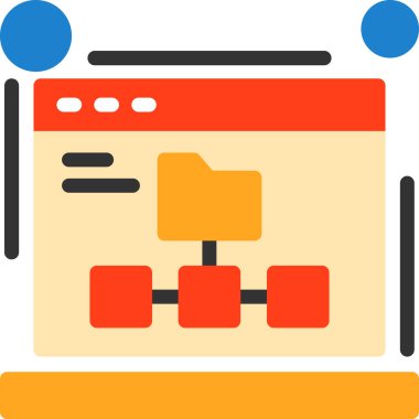 Geliştirme için web tasarım düzeni simgesi