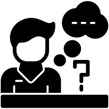 Müşteri hizmeti simgesi, vektör illüstrasyonu