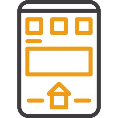 cep telefonu ikonu vektör illüstrasyonu