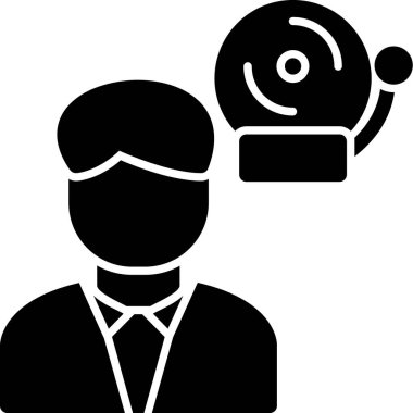 Bir erkek avatarın vektör çizimi