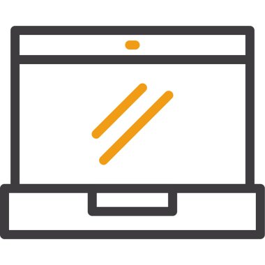 bilgisayar renkli vektör simgesi