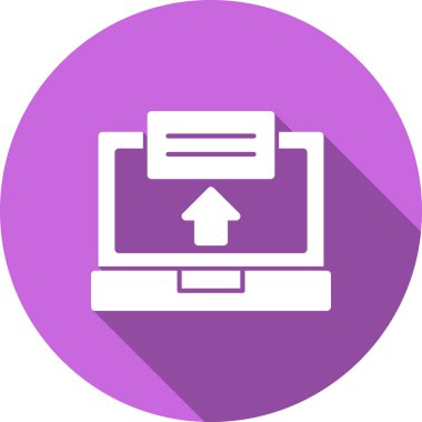 Dizüstü bilgisayar simgesi vektör çizimi